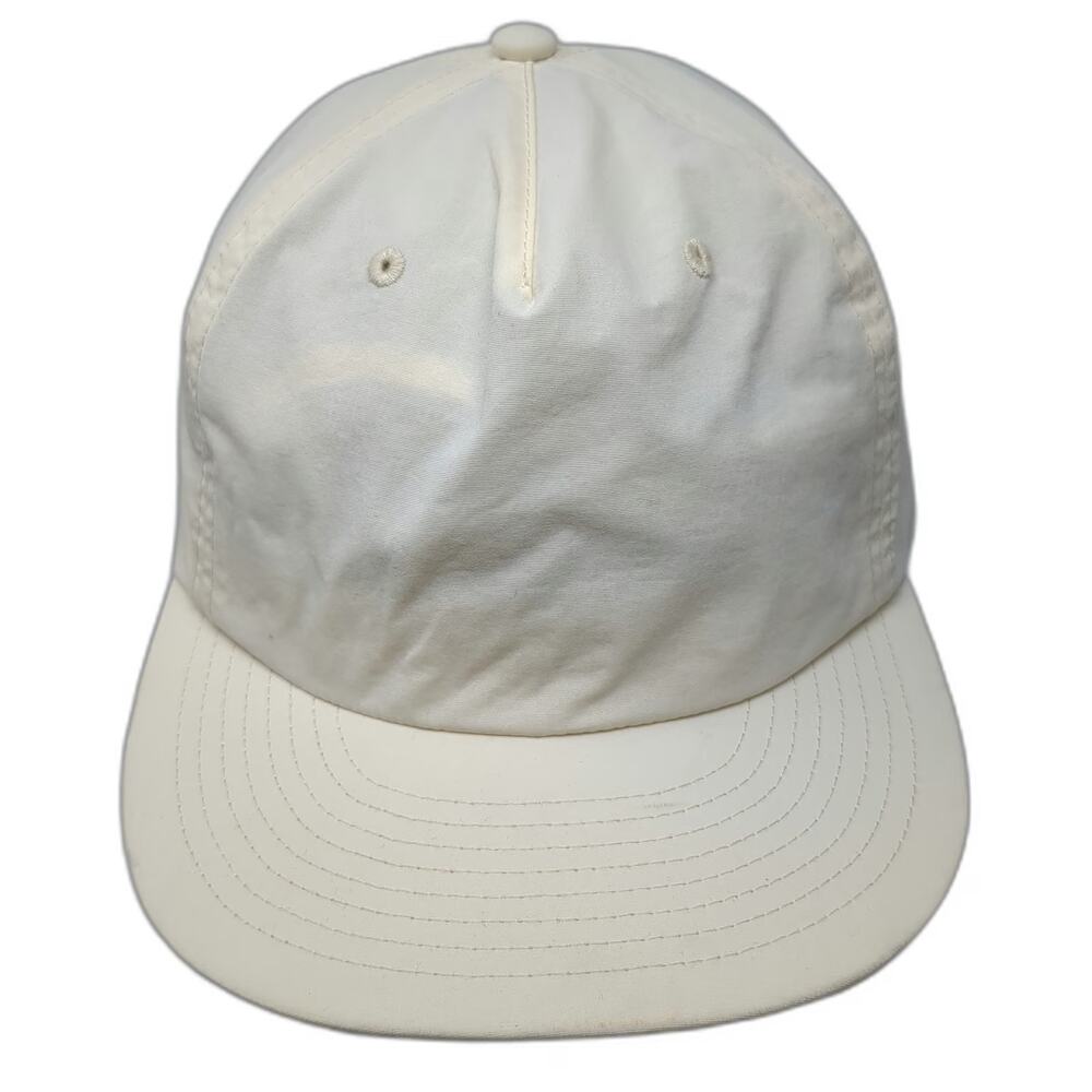 AS Colour 5 Panel Hat Beige OS Snapback Recycled Nylon Surf Blank Flat Brim